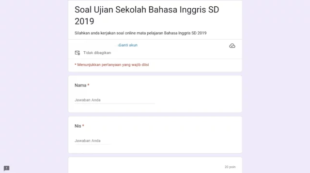 Cara Membuat Soal di Google Form